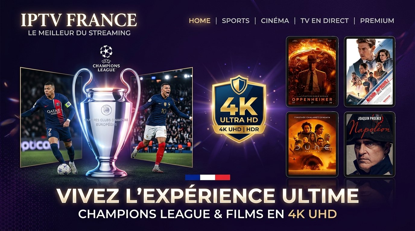 Abonnement IPTV France 4K Ultra HD